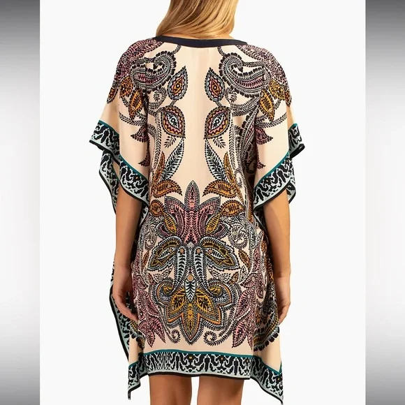 🆕 {trina turk} Theodore Paisley caftan dress •NWT - Picture 7 of 10